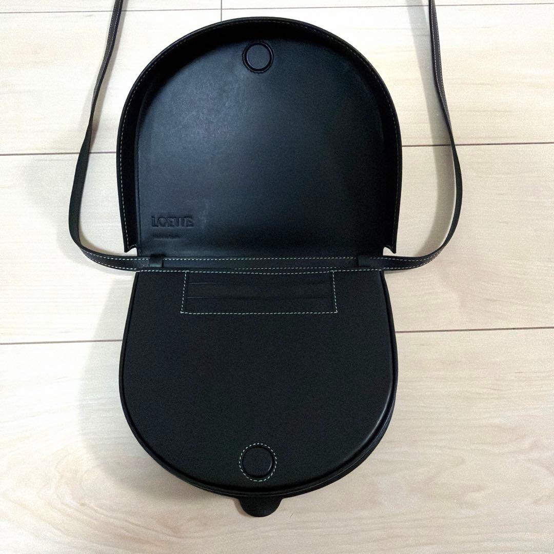 ロエベ　ヒールポーチ　スモール　ショルダーバッグ　財布　黒