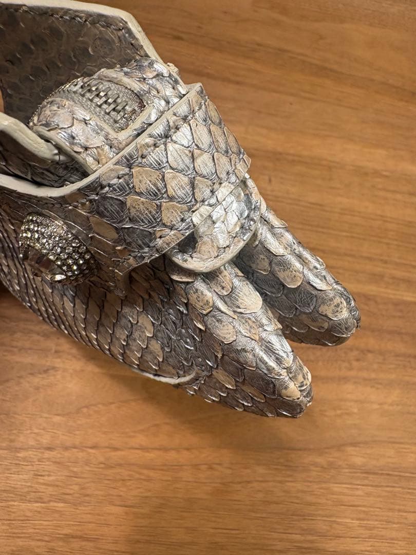 トッズ 2way チェーンバッグ　パイソン