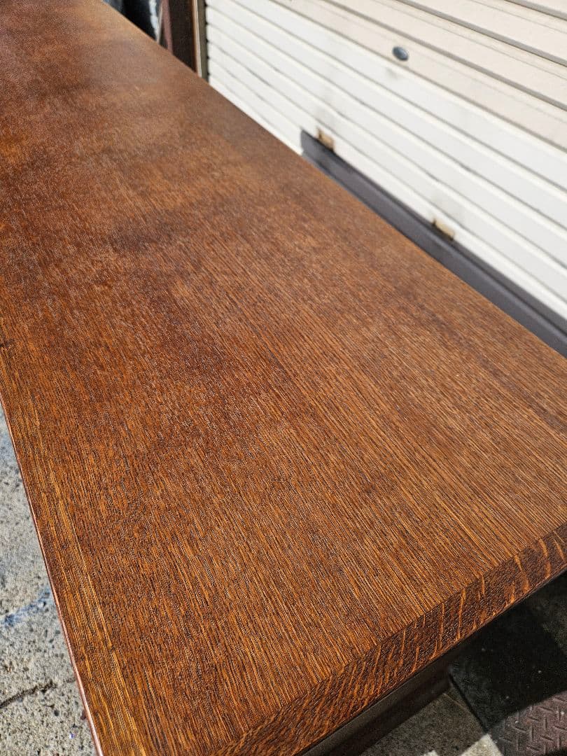 ヴィンテージ 日家工芸株式会社 木彫りのサイドボード ガラス 飾り棚 家具