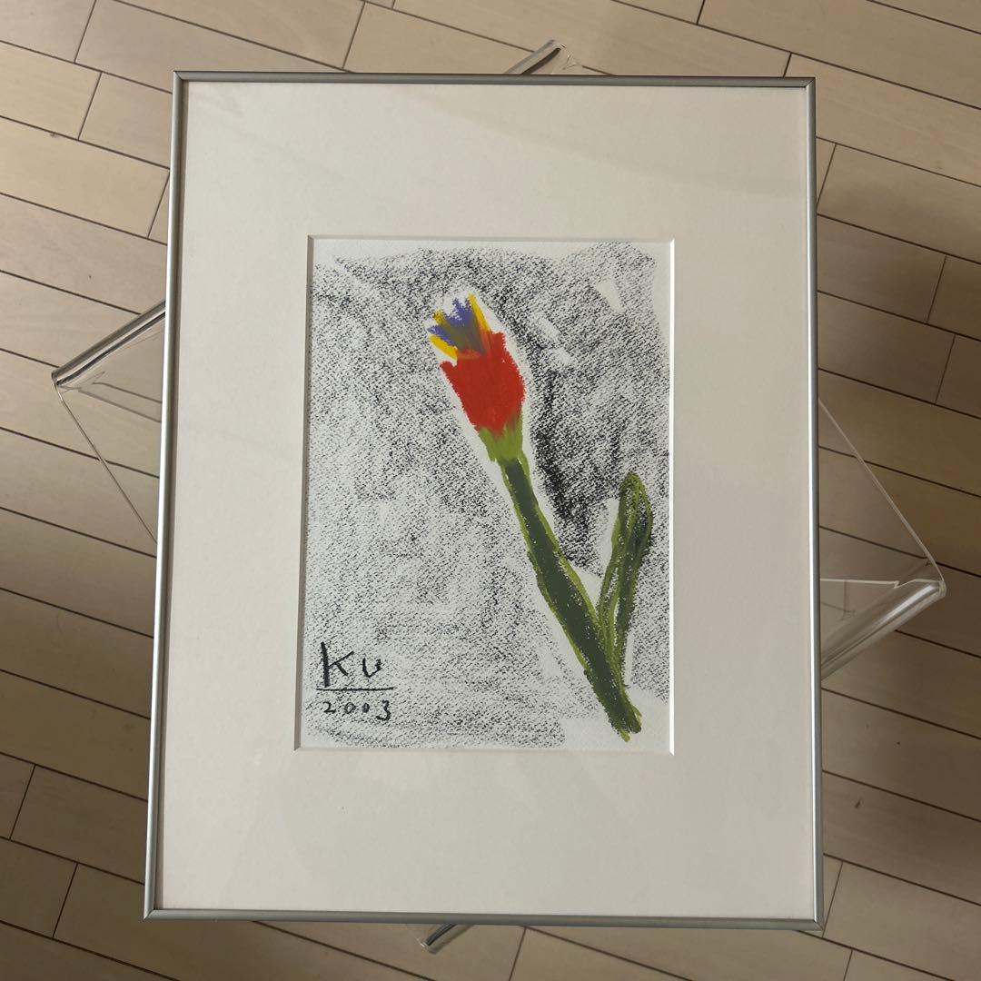 希少 黒田征太郎 絵画 セット フラワー 花 イラスト 原画 ブルータス