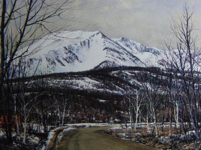 武本春根、『八甲田好日』、希少な画集より、新品高級額