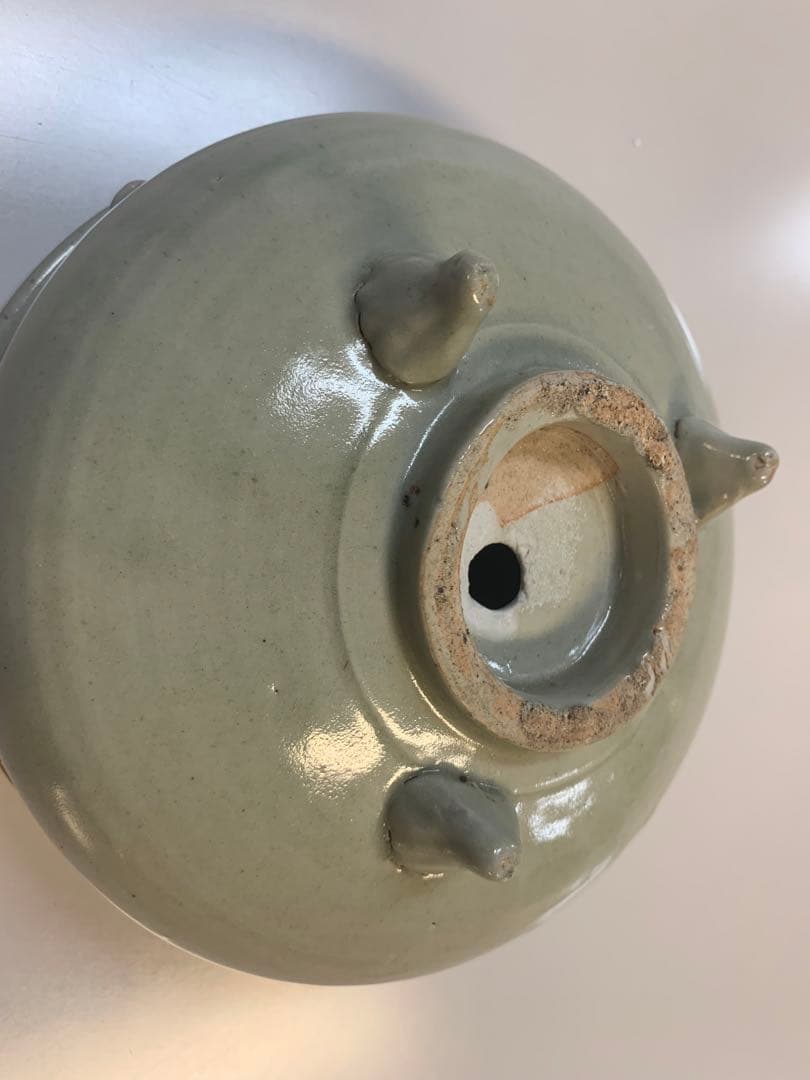 中国明時代竜泉青磁香炉