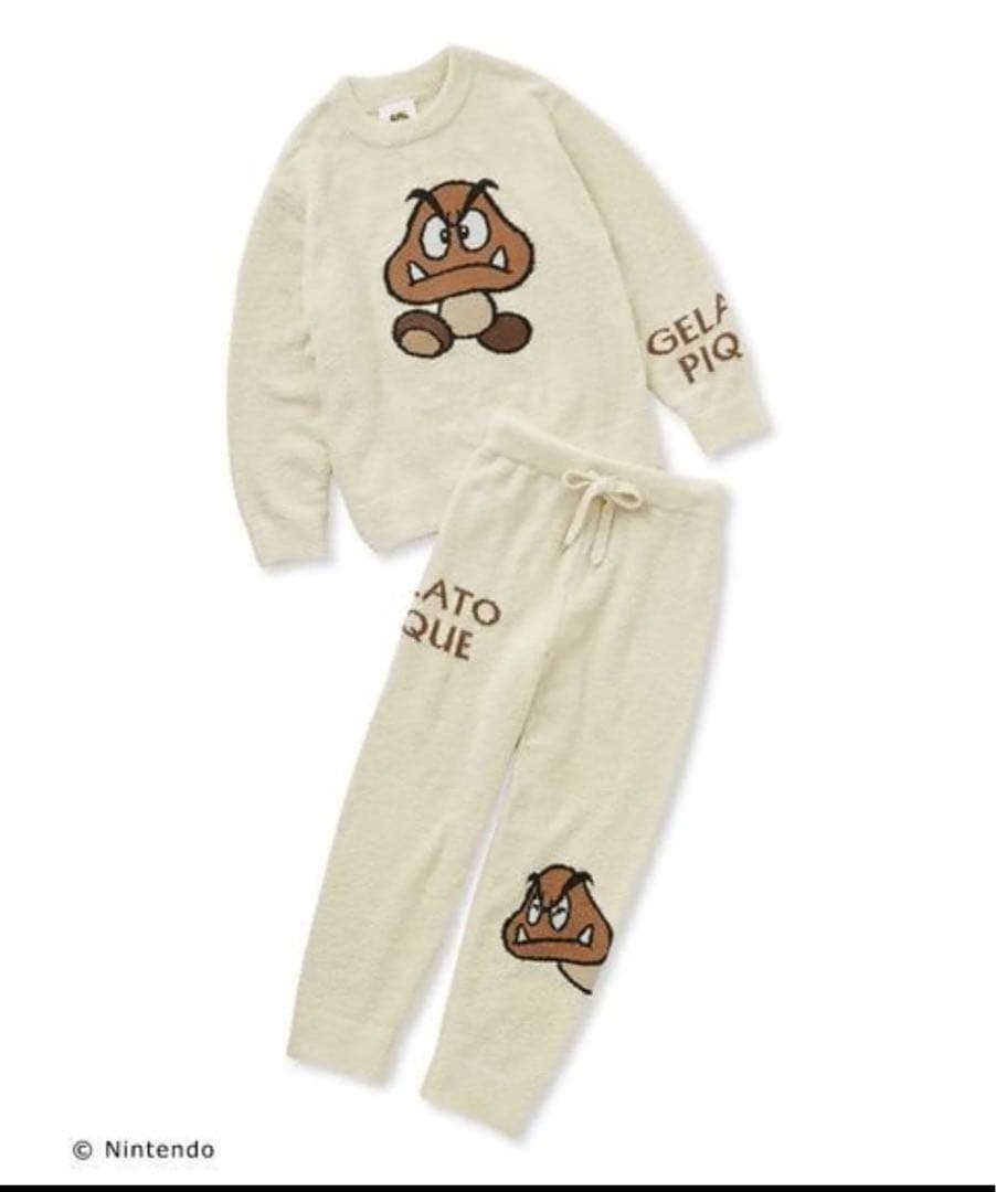 ジェラートピケ　ベビモコジャガード　クリボー