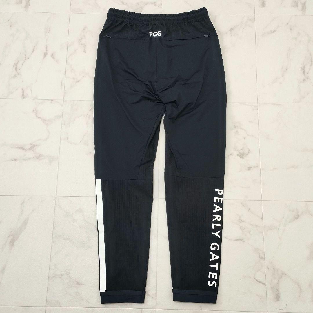 【美品】PGG　ロングパンツ　ウエストゴム　ヒモ　メッシュ切替　ストレッチ　00