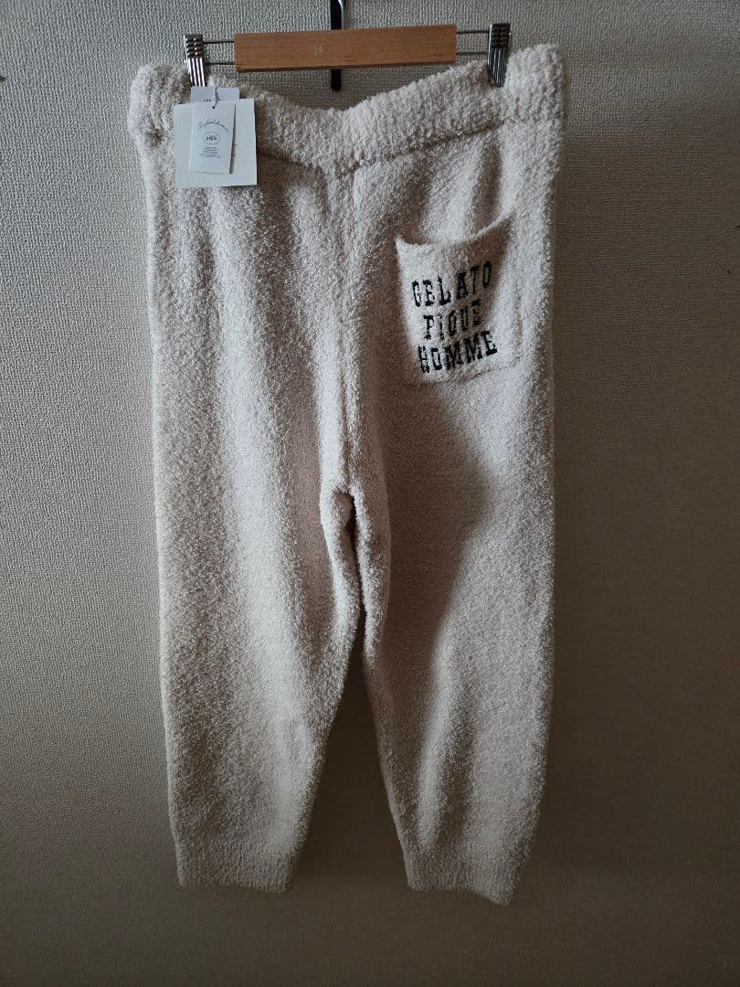 ジェラートピケHOMME パウダービッグロゴプルオーバーパンツセット M タグ付