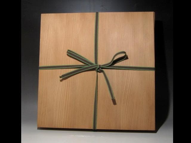 千家十職駒沢利斎　花筏蒔絵炉縁　裏千家十四世淡々斎花押の名品ｔ607