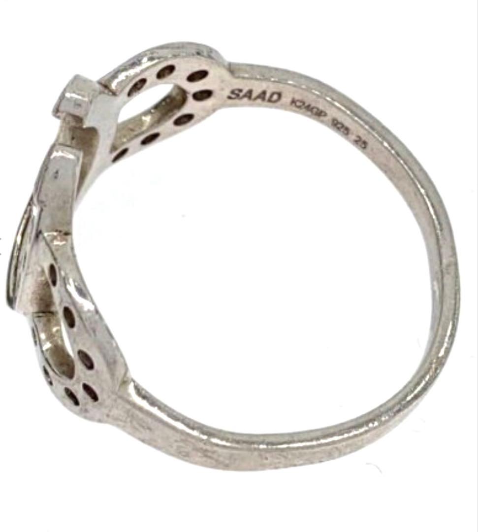 ★SAAD★シルバー925 馬蹄型リング 25