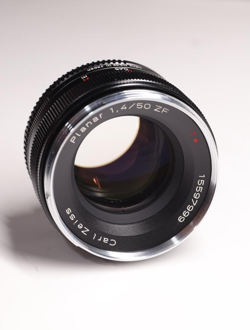 美品 Carl Zeiss Planar T* 50mm F1.4 ニコンF用