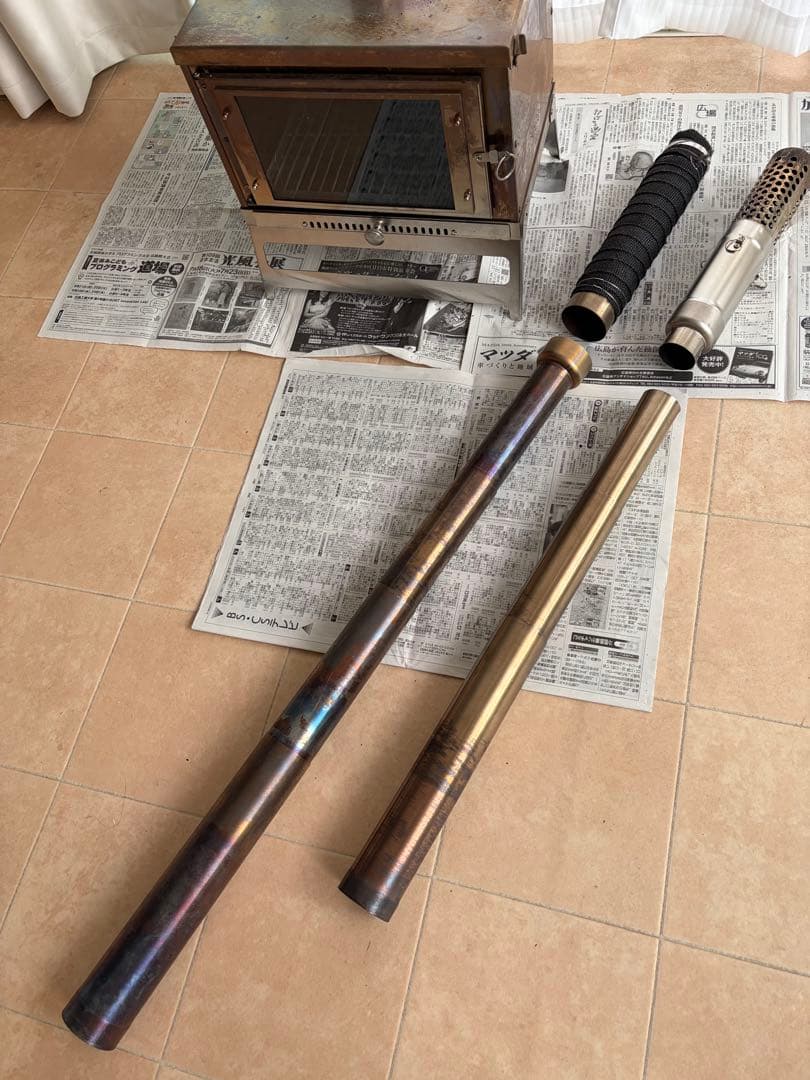 薪ストーブ コンパクト ガラスドア付き