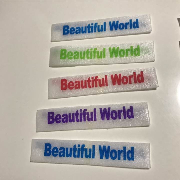 嵐。2011年コンサートリストバンド全種類