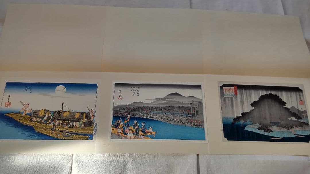 浮世絵版画★画装用画6冊セット★広重HIROSHIGE★２４枚セット★シリーズ4