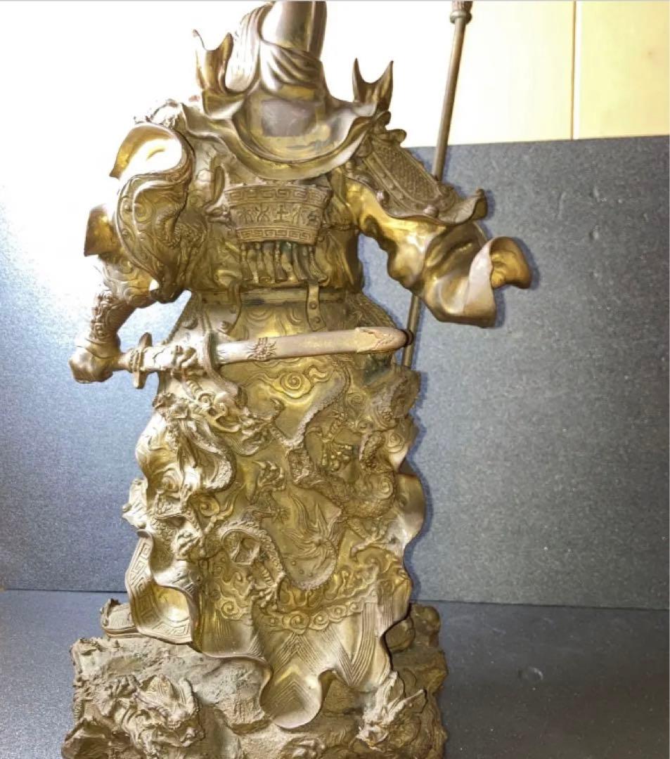 【稀少】関羽将軍像　置物　かんう