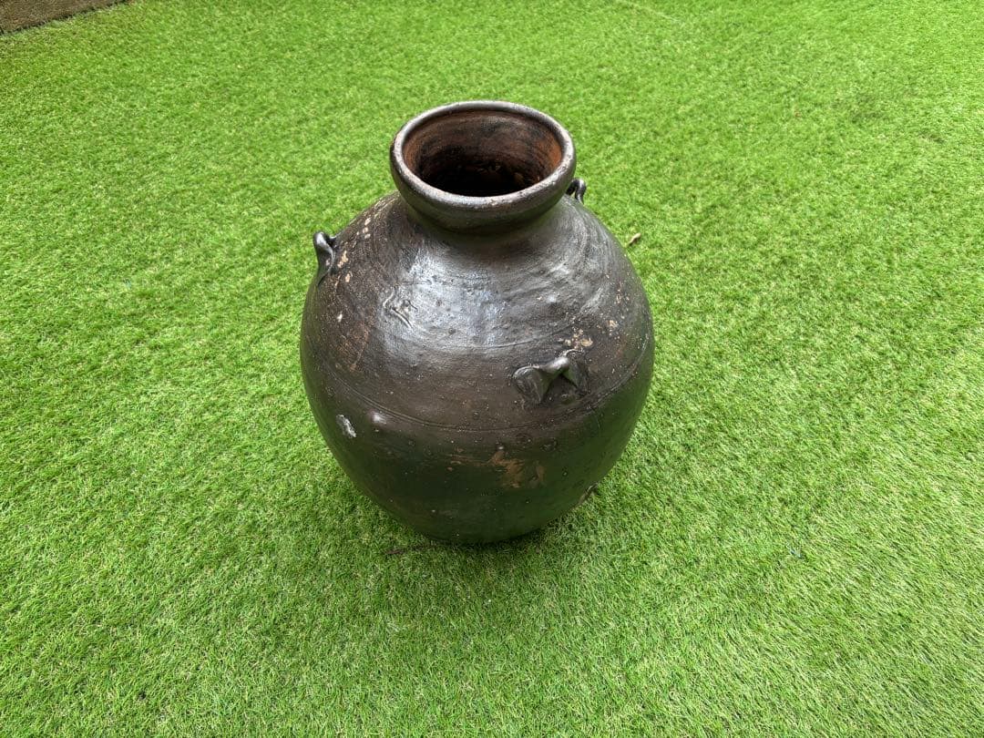 【沖縄/やちむん/希少】荒焼（あらやち）　特大サイズ約48cm