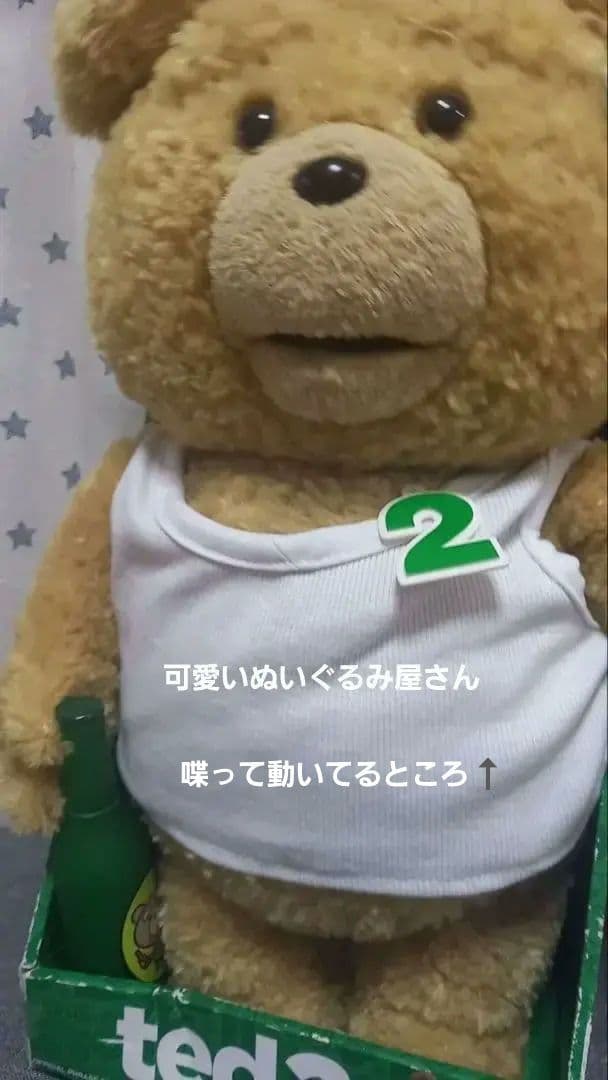 希少品　テッド　トーキング　ぬいぐるみ　TED　しゃべる　動く　おもちゃ　海外