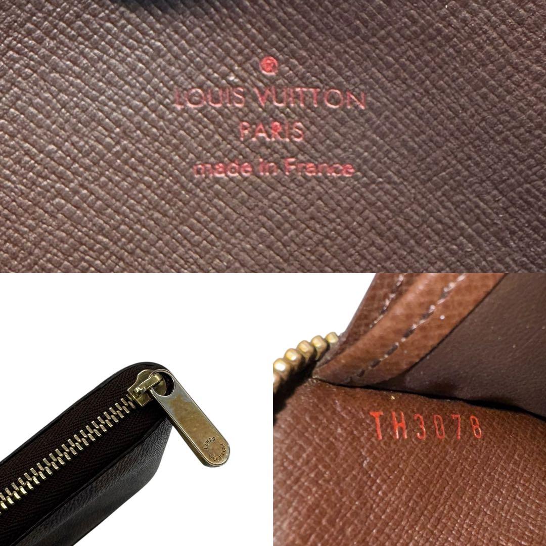 ☆超絶美品☆ ルイヴィトン　パース　ラウンドファスナー　ダミエ　ブラウン
