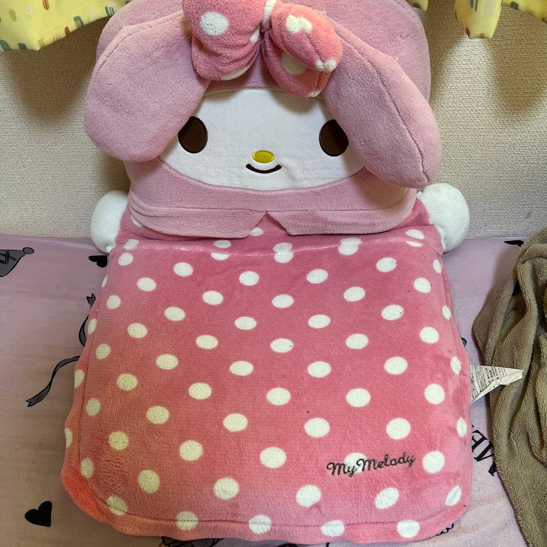 サンリオ マイメロ 座椅子 ピンク 水玉模様