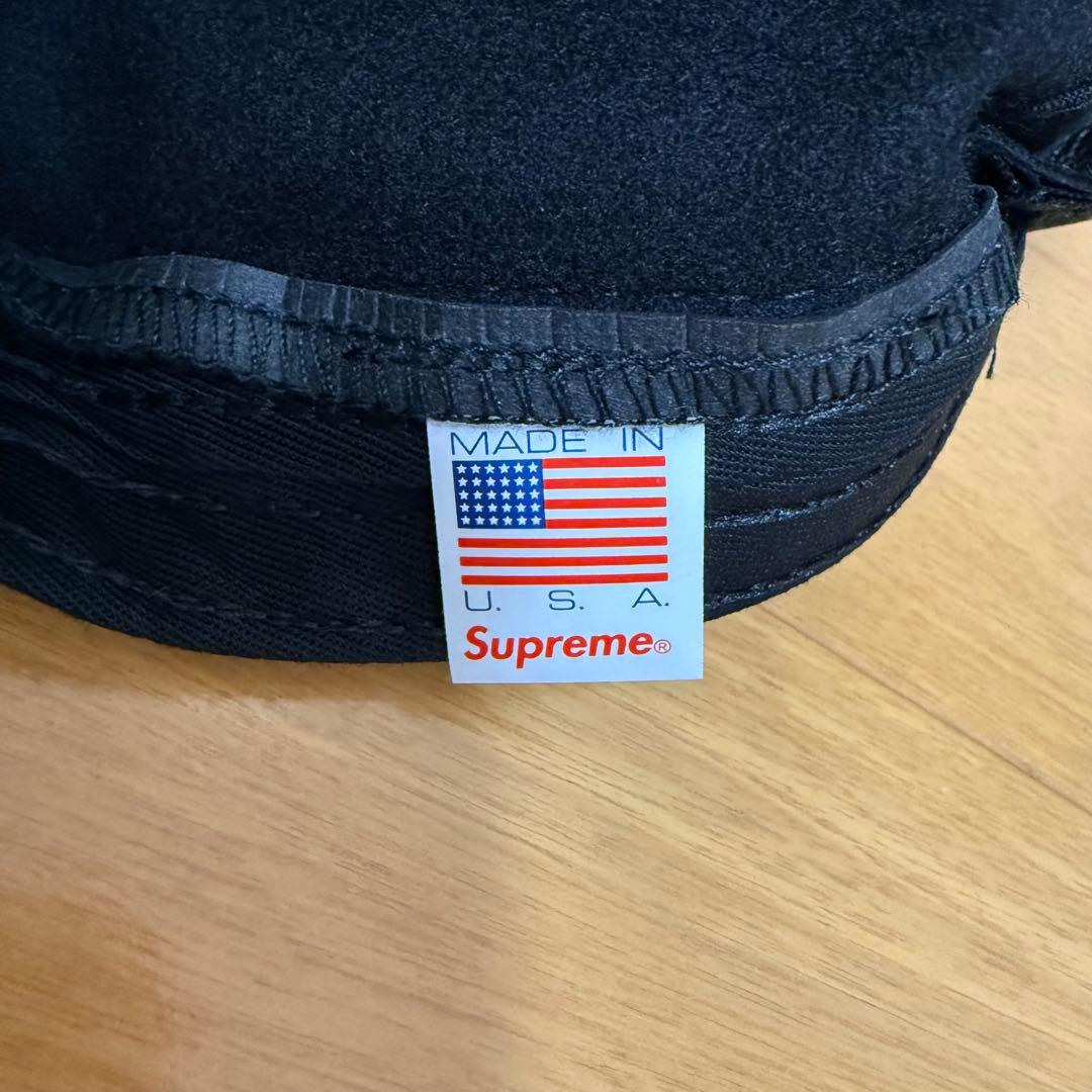 ほぼ未使用 Supreme Wool Camp Cap ブラック 19aw