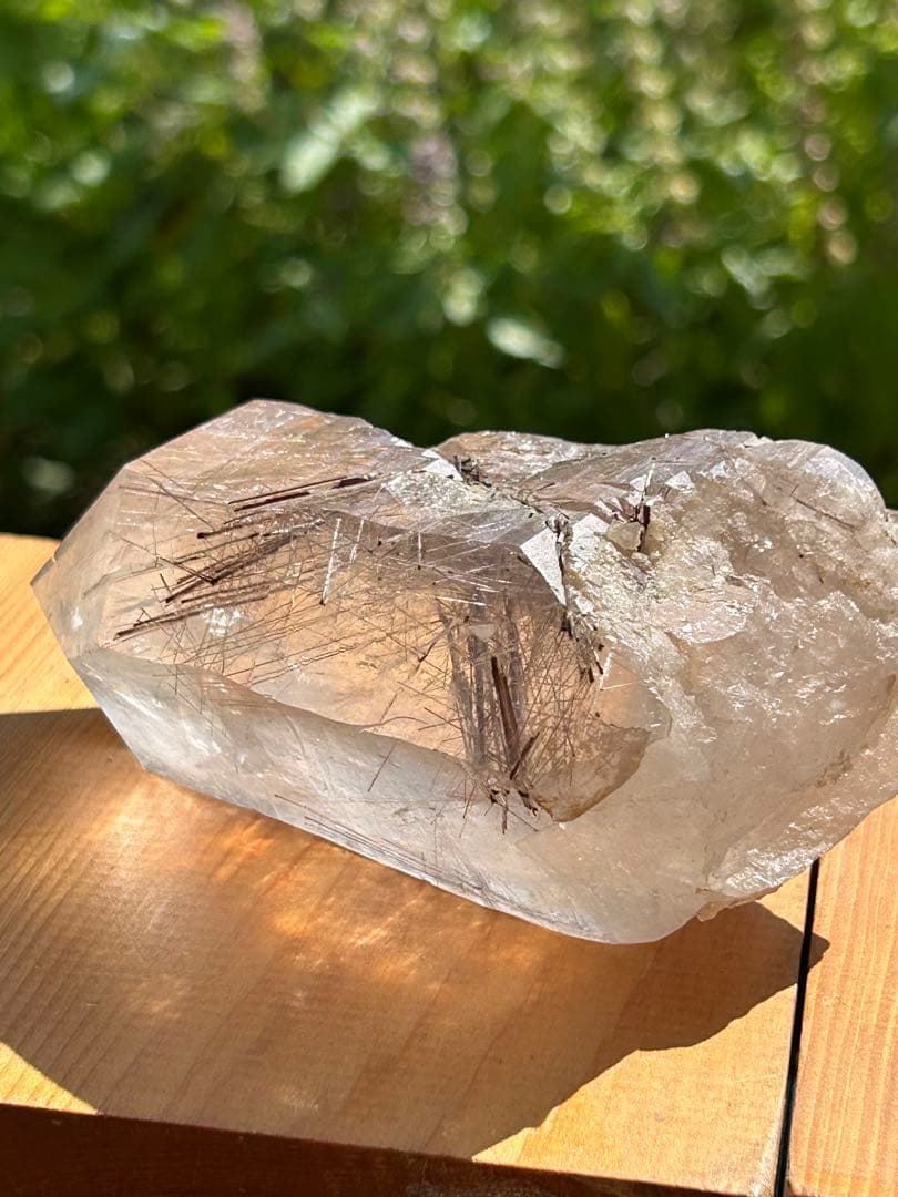 ブラウンルチル原石カテドラルAAAAAレインボー入 希少価値‼️大特価SALE