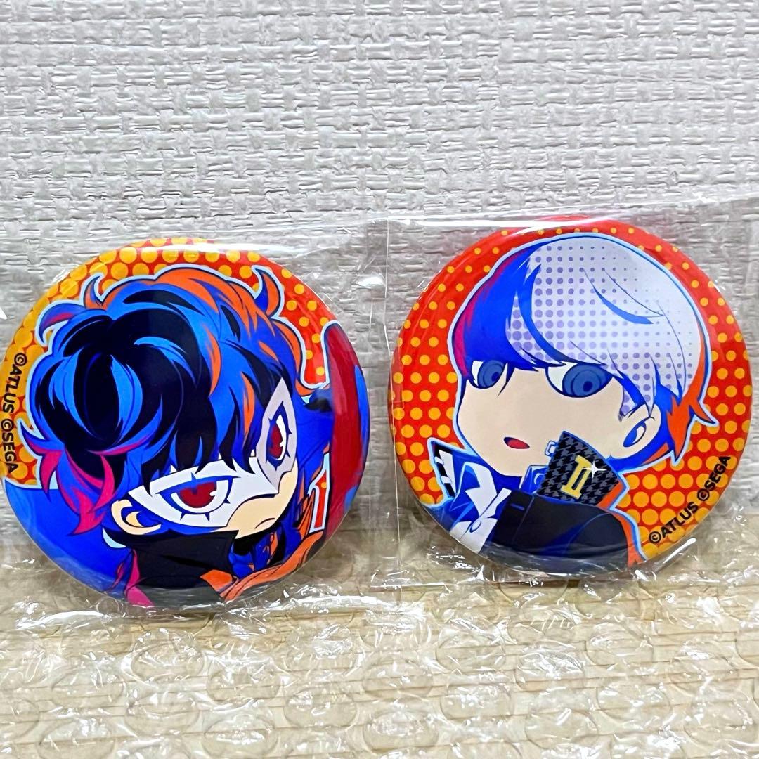 ペルソナ Q2 缶バッジ2種セット セガフェス2019 P4 P5 主人公
