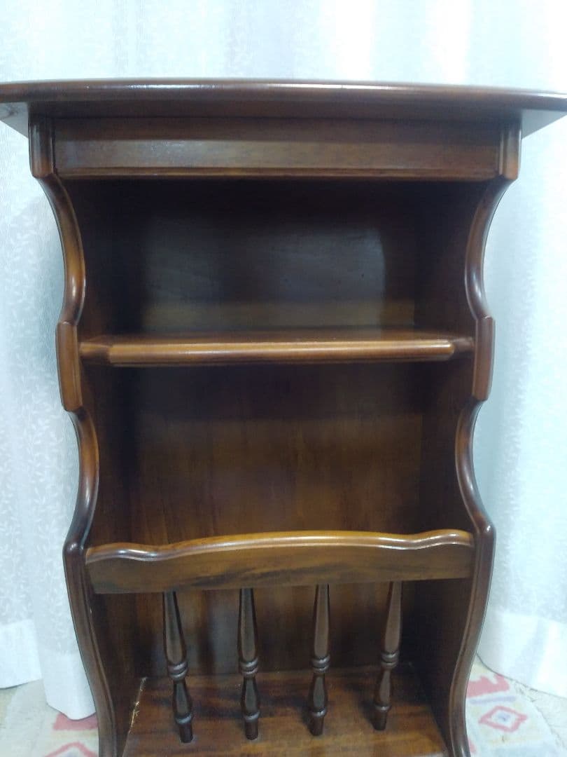 カリモク シェルフ 電話台 花台 スタンド台 サイドテーブル マガジンラック