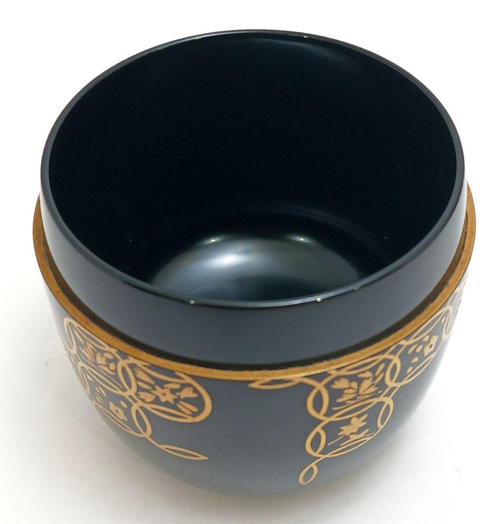 Y3031-7 茶道具 輪島塗 田崎昭一郎 四季七宝蒔絵 棗 共箱　　ma　ち