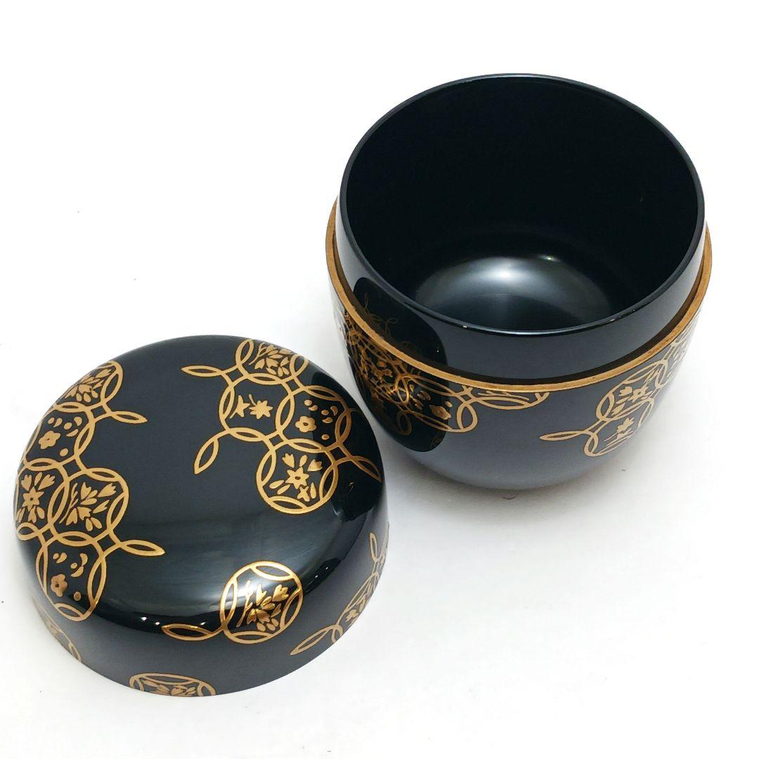 Y3031-7 茶道具 輪島塗 田崎昭一郎 四季七宝蒔絵 棗 共箱　　ma　ち