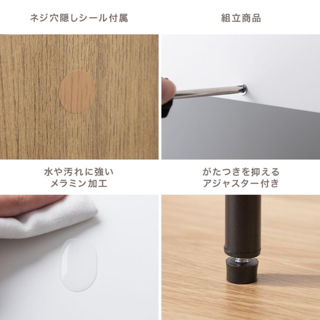 【単品】幅100cm ミラー付きドレッサー　ナチュラル