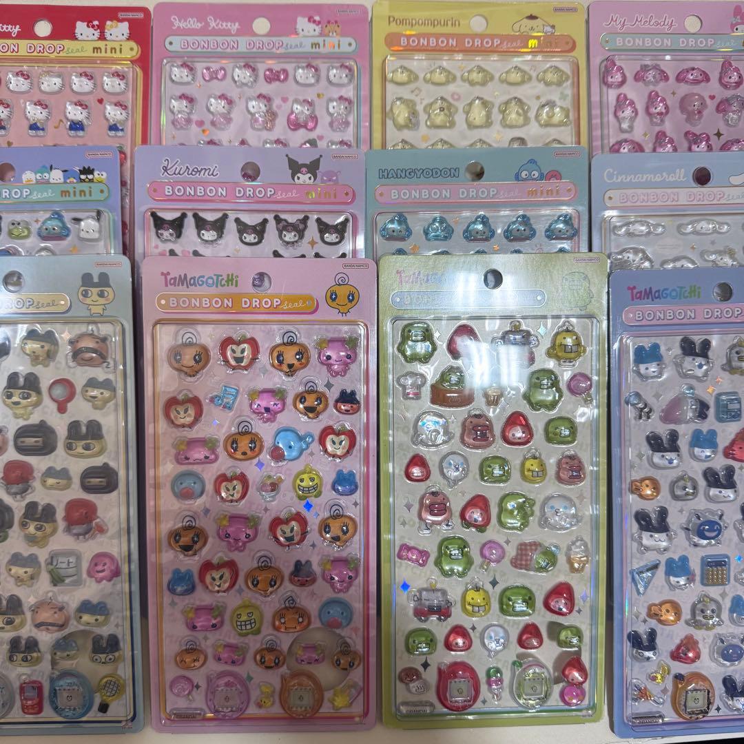 たまごっち サンリオ ボンボンドロップシール 12点セット