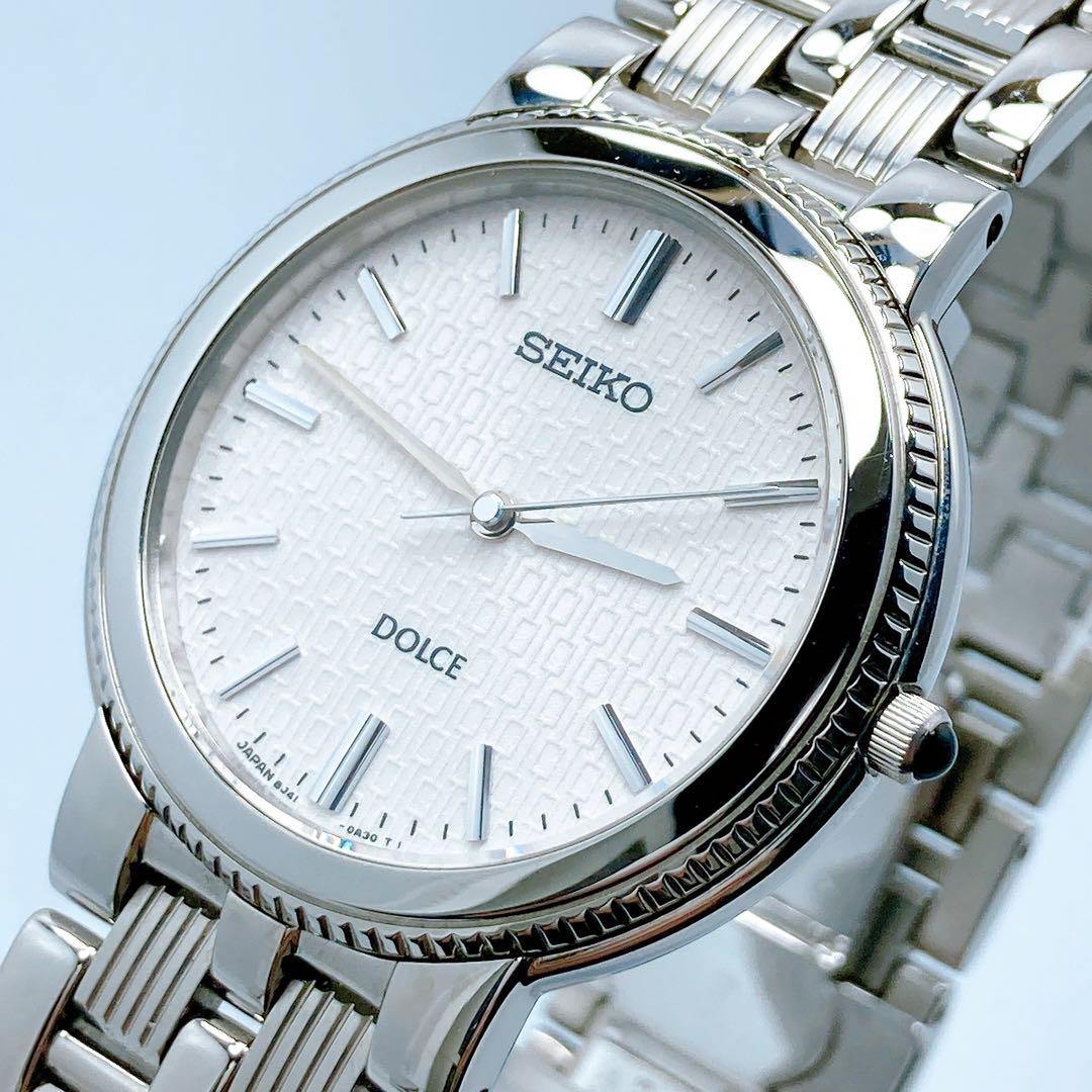 640 SEIKO セイコー　ドルチェ　8J41-0A20 ラウンド　腕時計