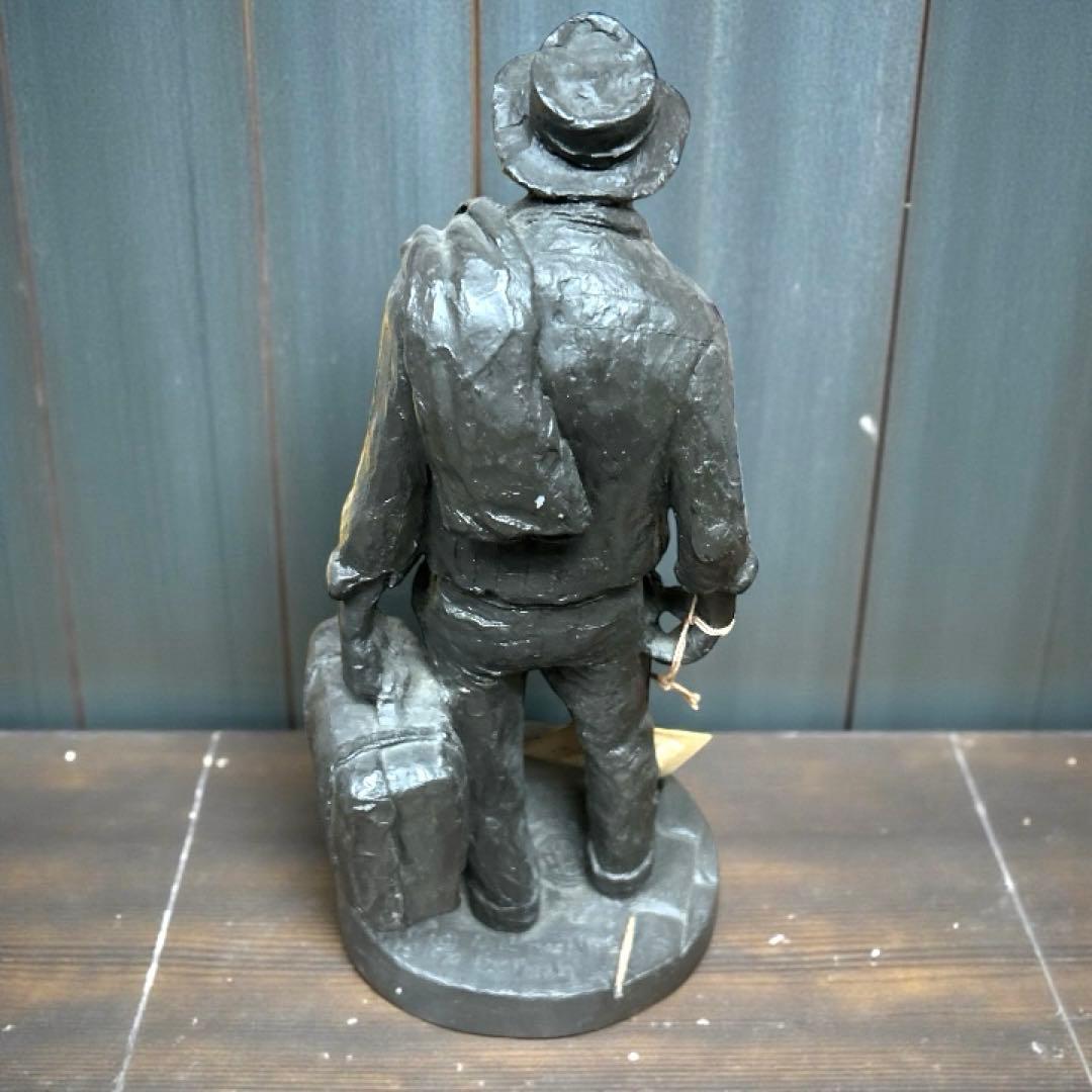 彫刻家 マイケルガーマン作 アンティーク アメリカンインテリア traveler