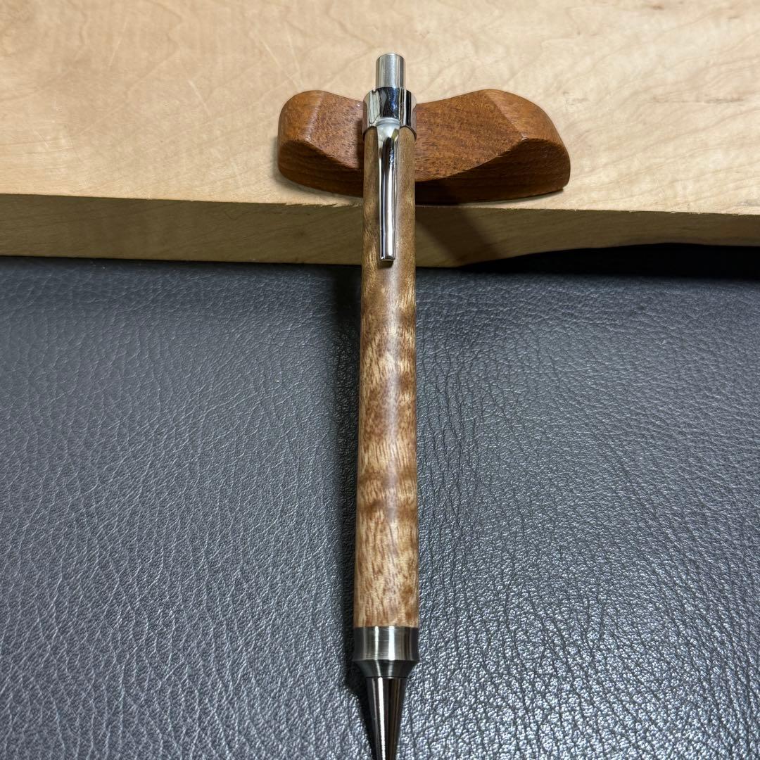 199マーブルウッド　木製シャーペン　強低重心ダブルR ステンレス