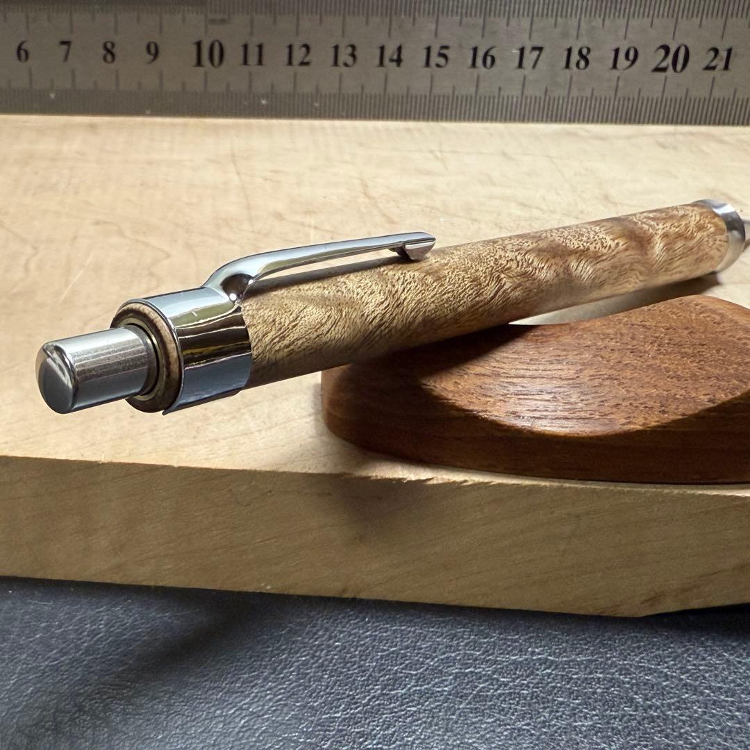 199マーブルウッド　木製シャーペン　強低重心ダブルR ステンレス