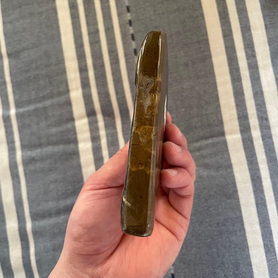 アンモライト 化石 アンモナイト 宝石 原石 大サイズ ドラゴンスキン 博物館