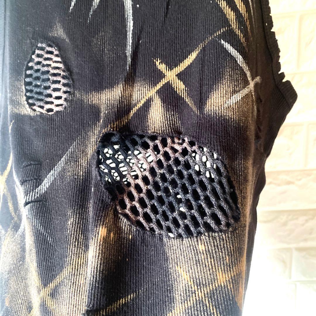 PAION&DRUG ダメージ加工 タンクトップ