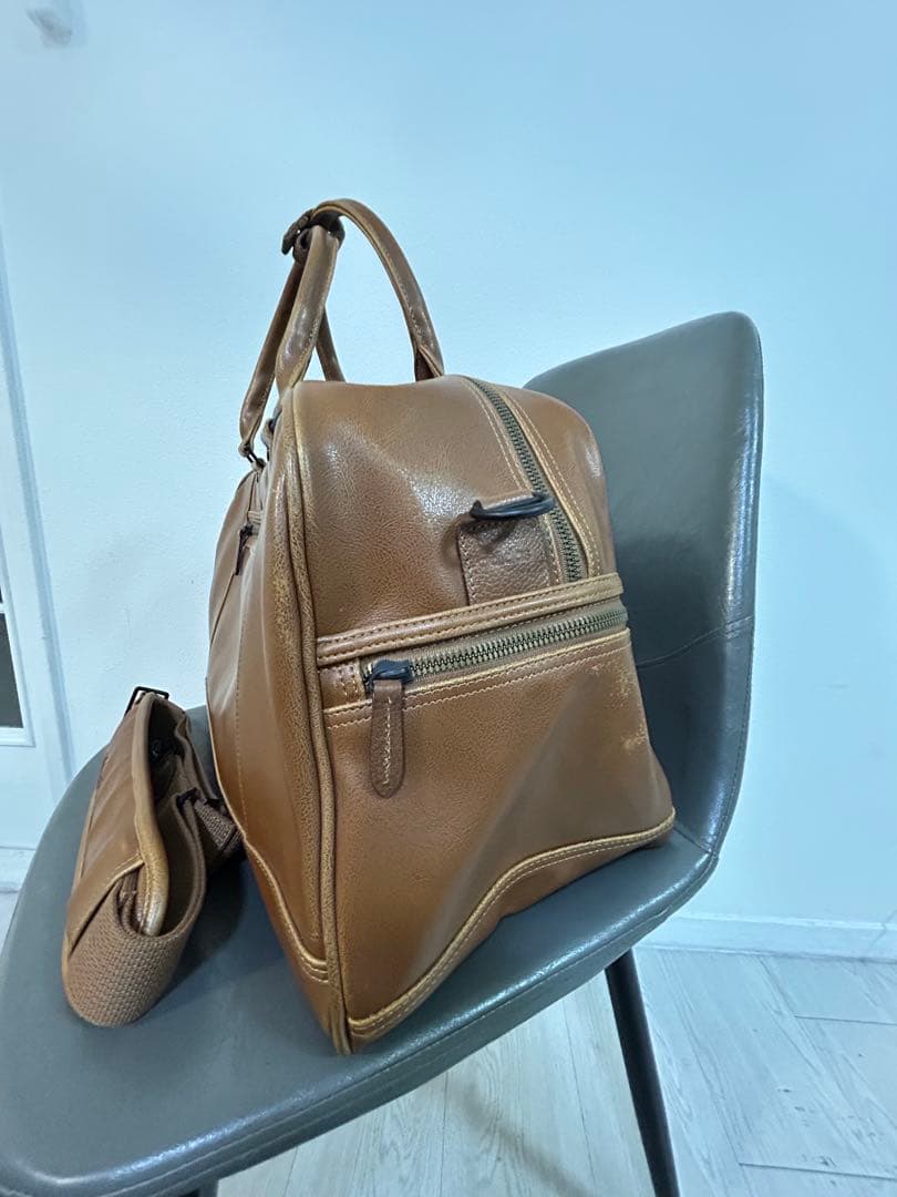 【希少】adidas ボストンバッグ ブラウン