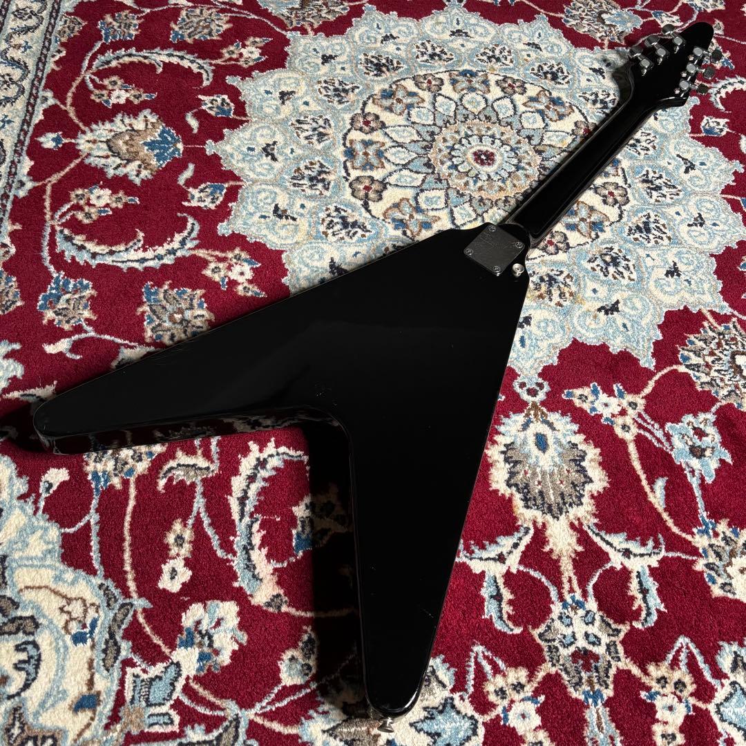 レア　Photogenic フライングV 変形ギター　ブラック