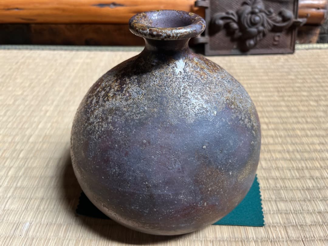 備前　船徳利　花器　壺　壷