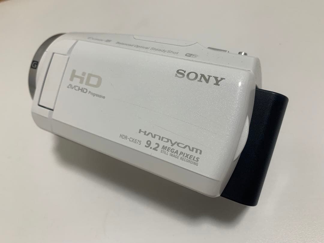 ＊美品＊　SONY HDR-CX675 ホワイト　ビデオカメラ本体　早い者勝ち！