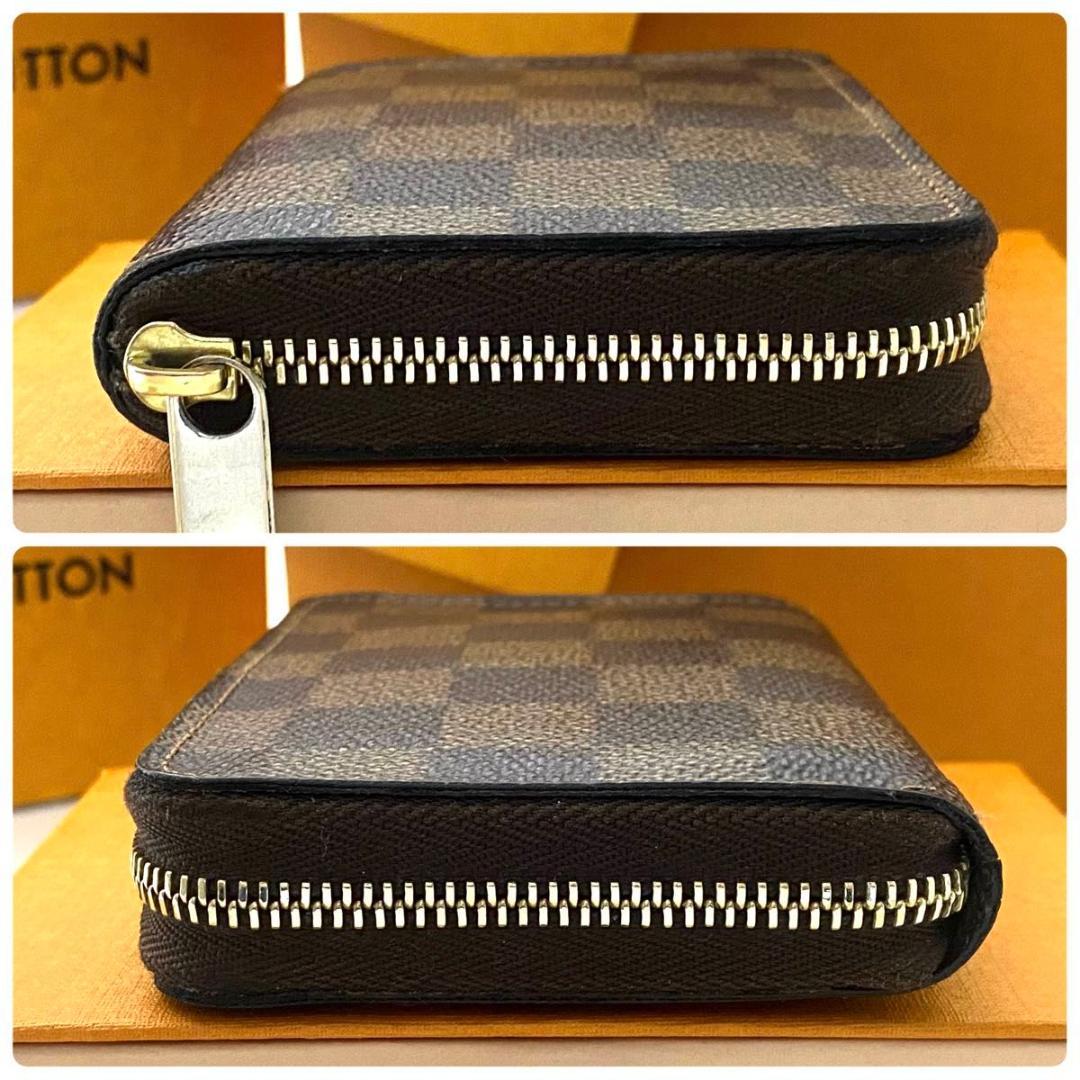 ルイ ヴィトン◎パース ダミエ エベヌ ラウンドファスナー 小銭入れ 茶色