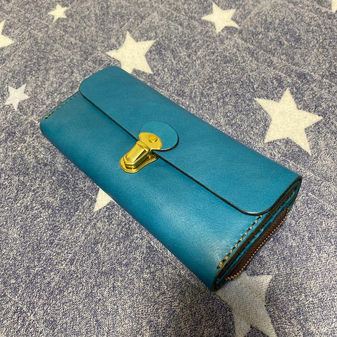 HERZ アコーディオンウォレット セルリアンブルー特別仕様