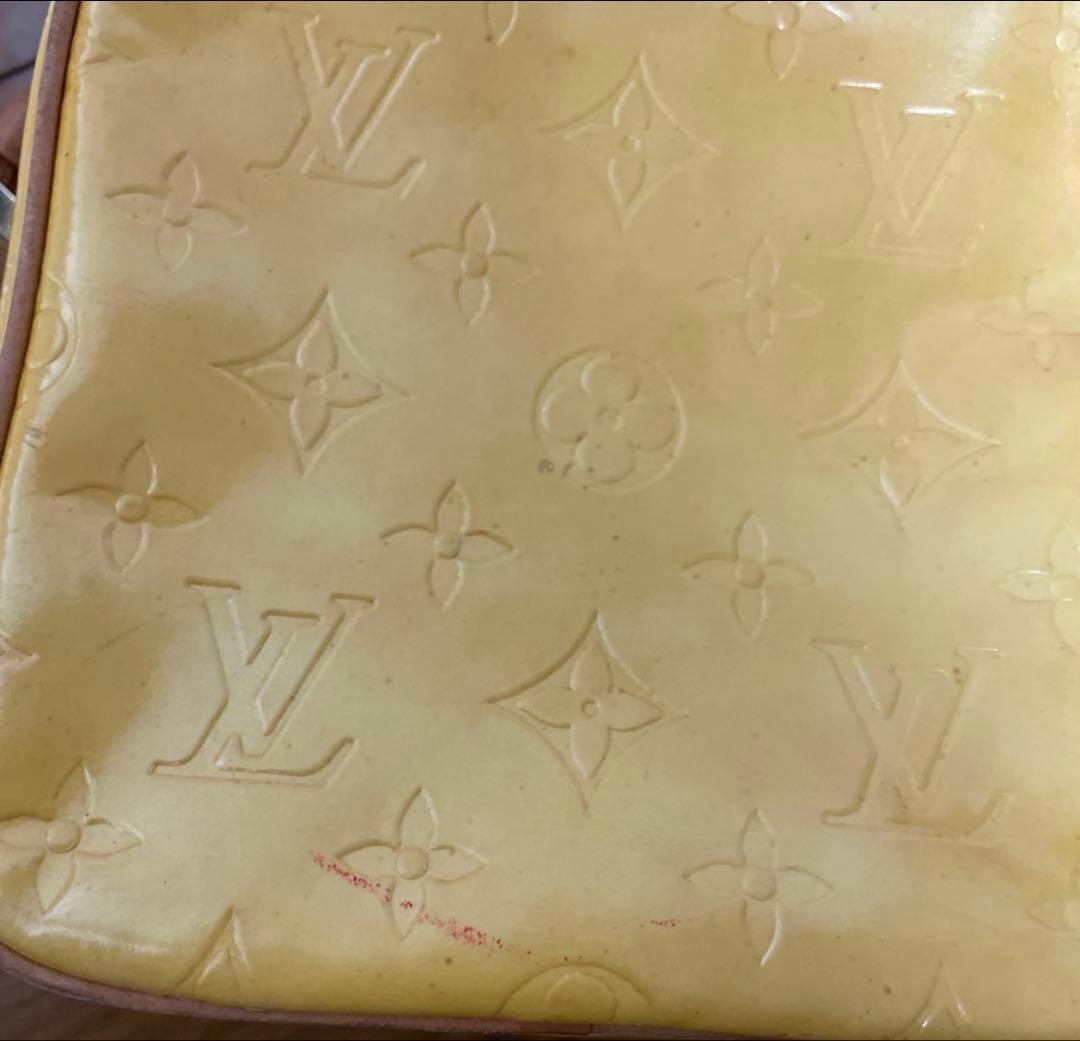 ルイヴィトン　ヴェルニ　シリアルナンバー有り　イエロー　難あり