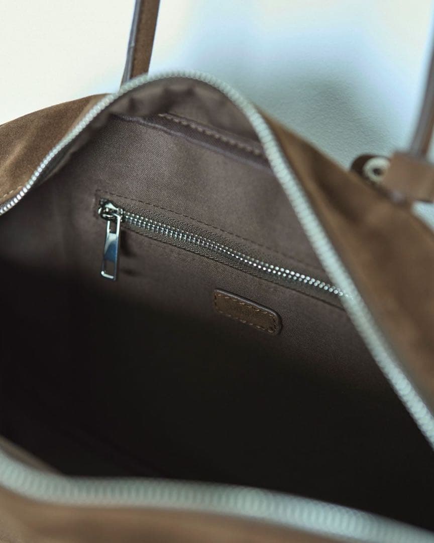 【美品】anuke Ecoleather Boston Bag（ブラウン）