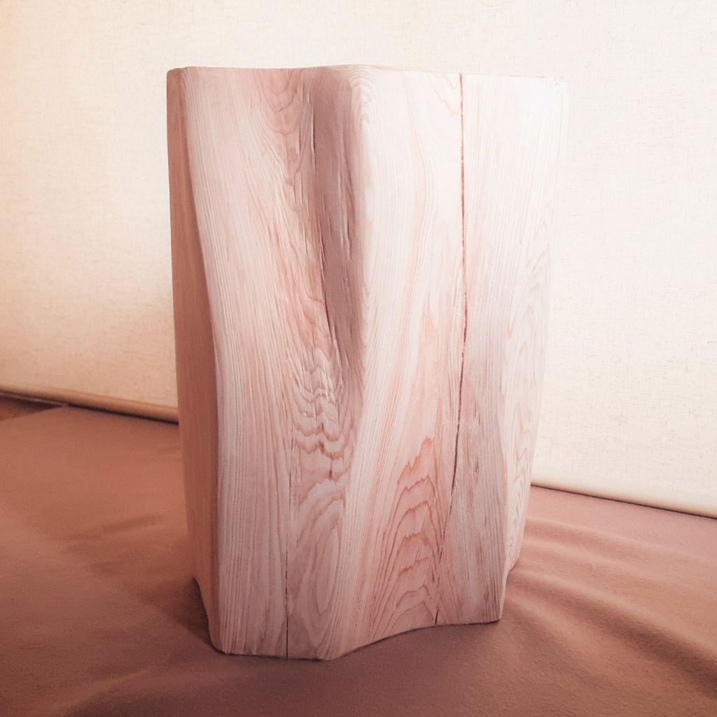 天然アロマウッド 切株スツール・テーブル・無垢無塗装・オーガニック