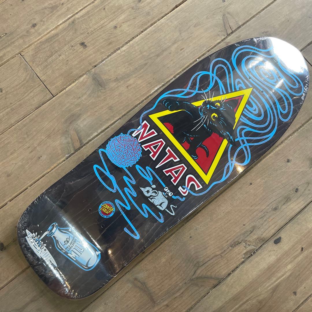 サンタ、クルーNATAS スケートボードデッキ 猫デザイン