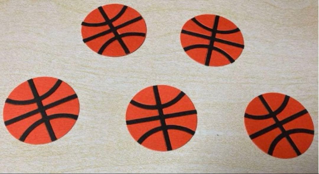 アルバム飾り　バスケットボール　即購入可能（＾ω＾）