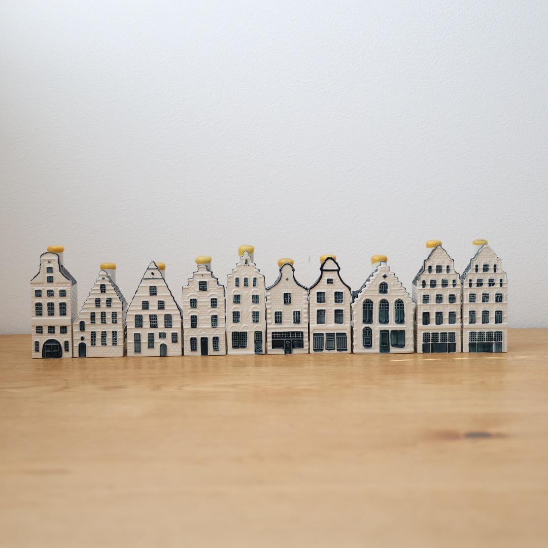 klm オランダ航空 ミニチュアハウス 10個セット