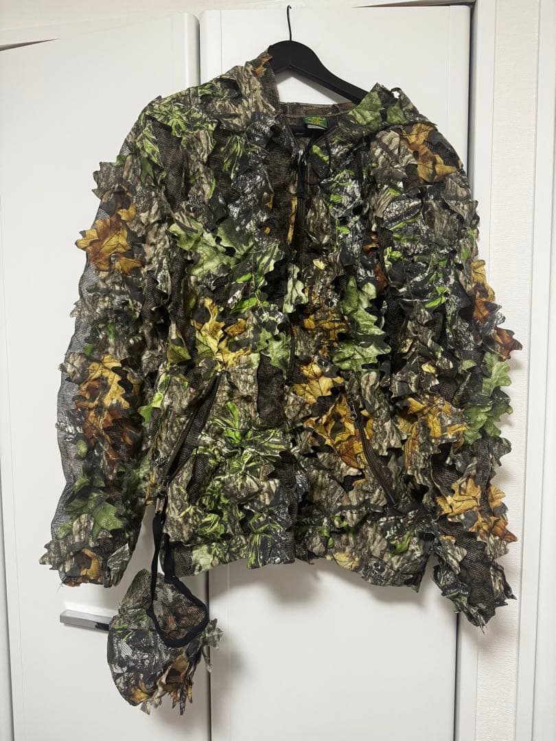 カベラス製　実物メーカー　ギリースーツ　フード上下セット　Mサイズ　おまけ有