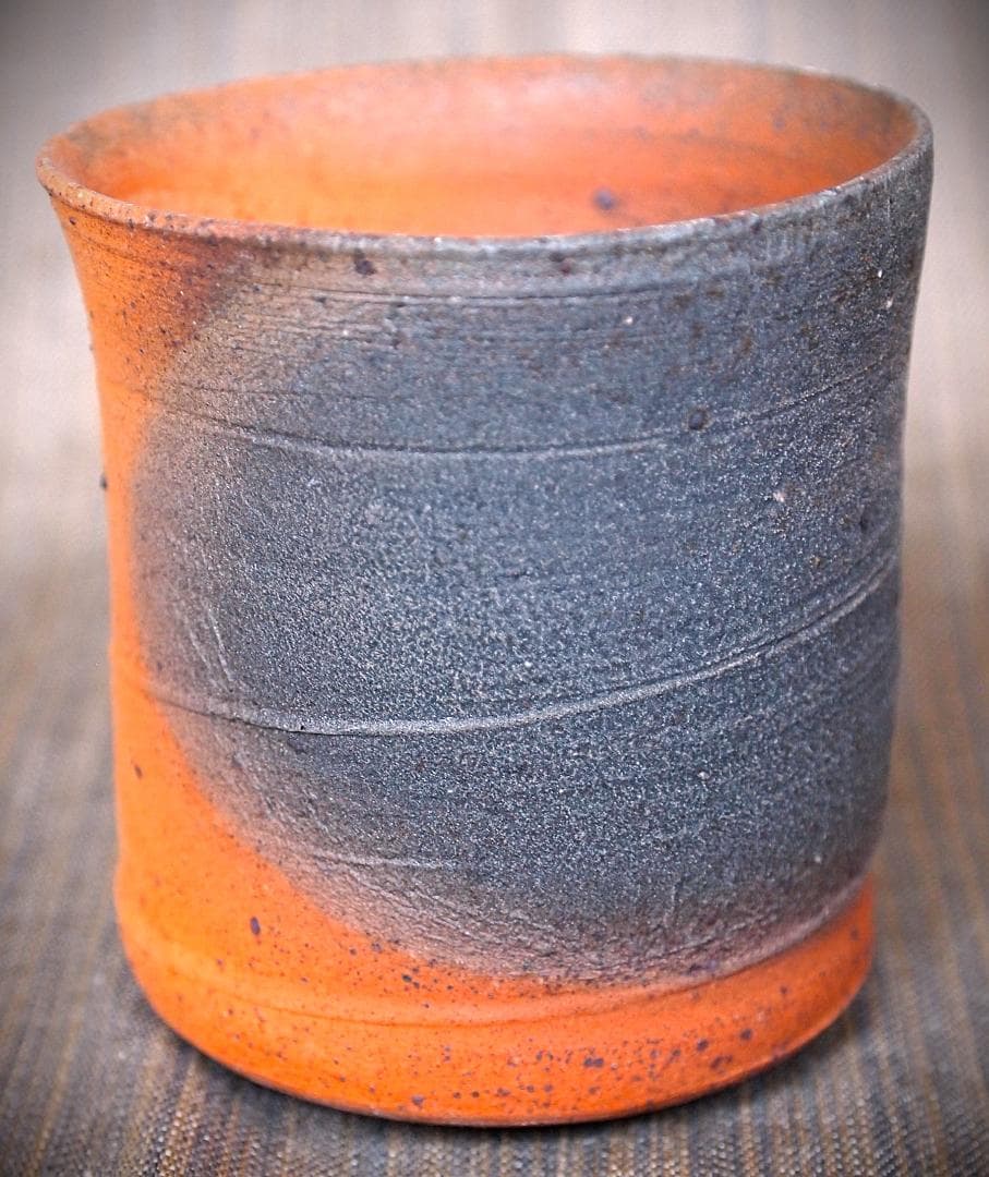 新作★中里太亀【師＆父：中里隆】唐津南蛮焼き締め湯のみA