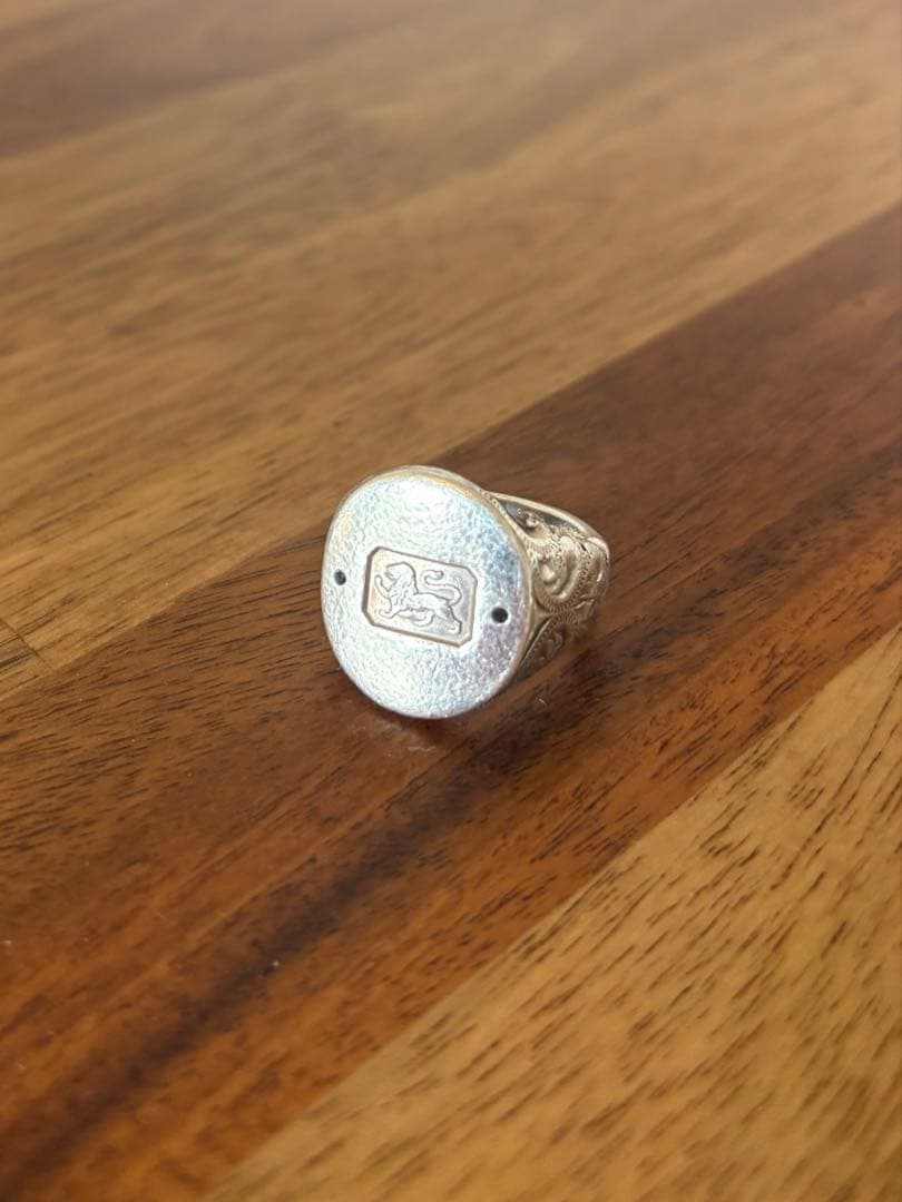 Rust made in England リング　ブラックダイヤ　シルバー925