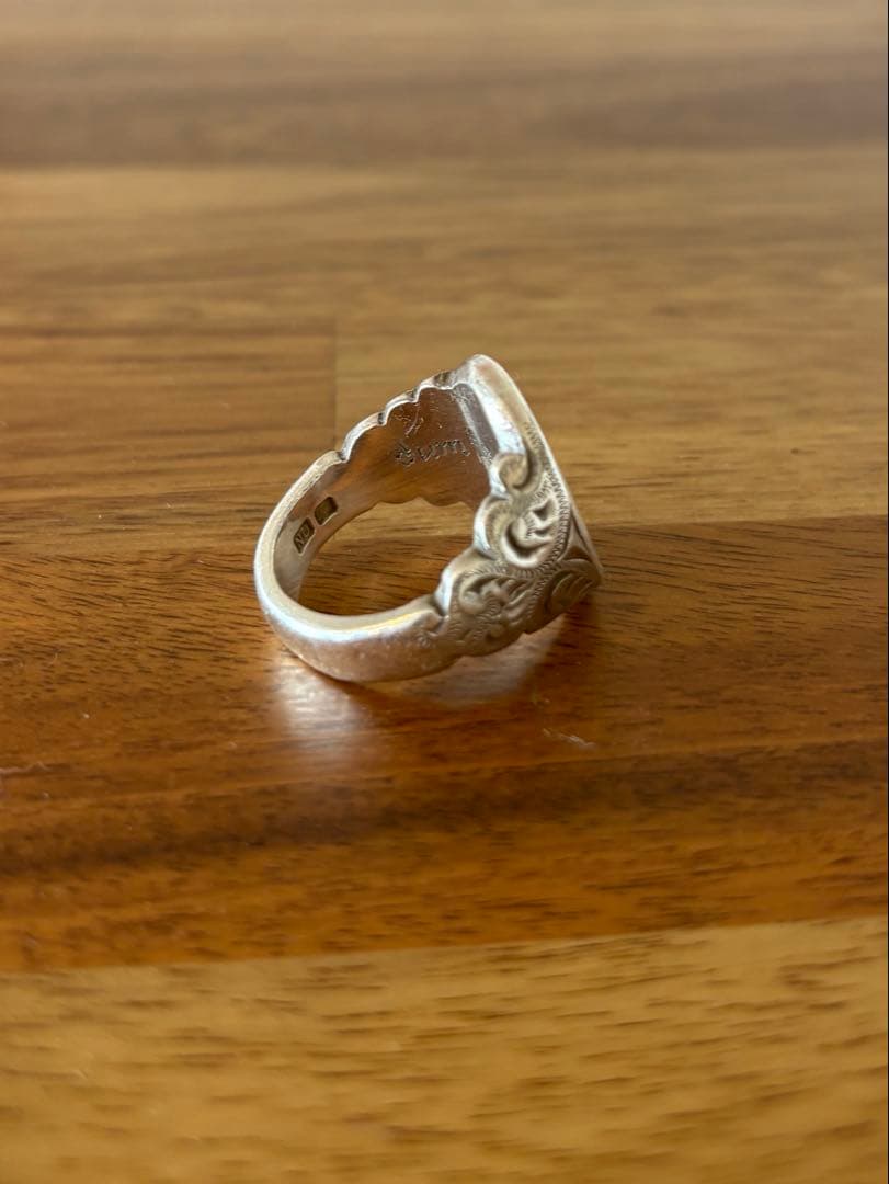 Rust made in England リング　ブラックダイヤ　シルバー925